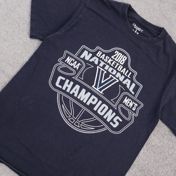 Villanova 2018 NCAA Basketball Championship Small Blue Short Sleeve T-Shirt - Picture 6 of 9